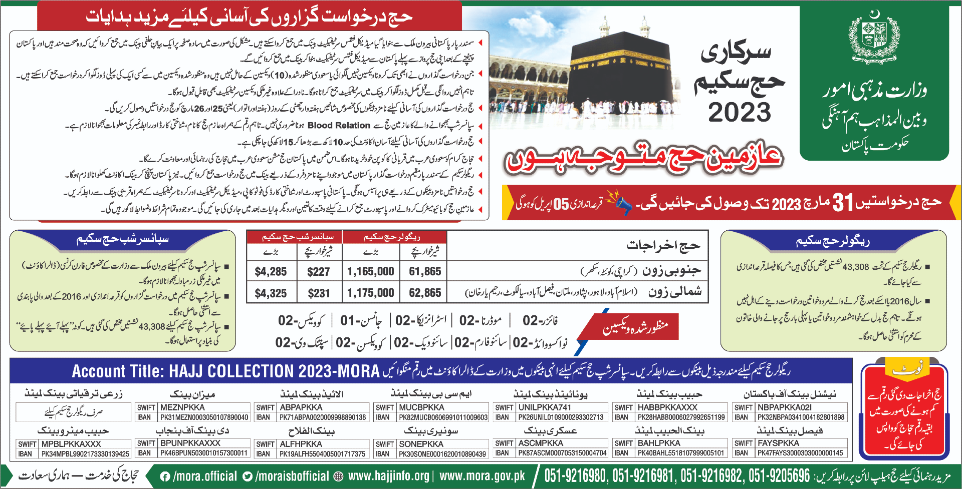 Hajj Packages 2023 Pakistan Govt & Private Hajj Price Islamic