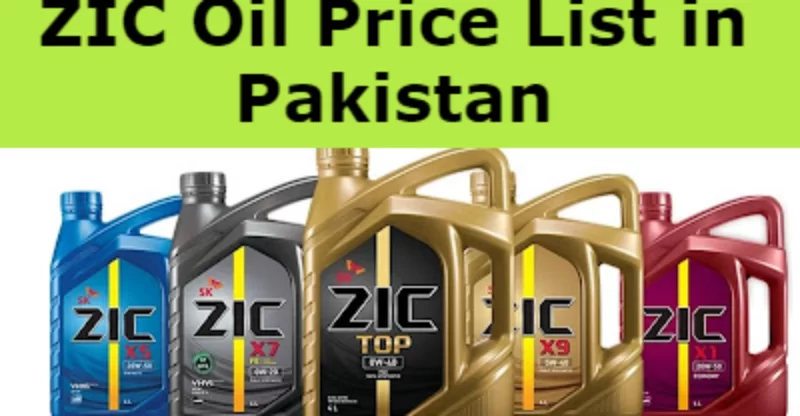 ZIC Oil Price List in Pakistan 2024