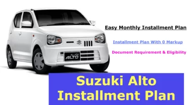 Suzuki Alto Installment Plan 2023 Through Bank